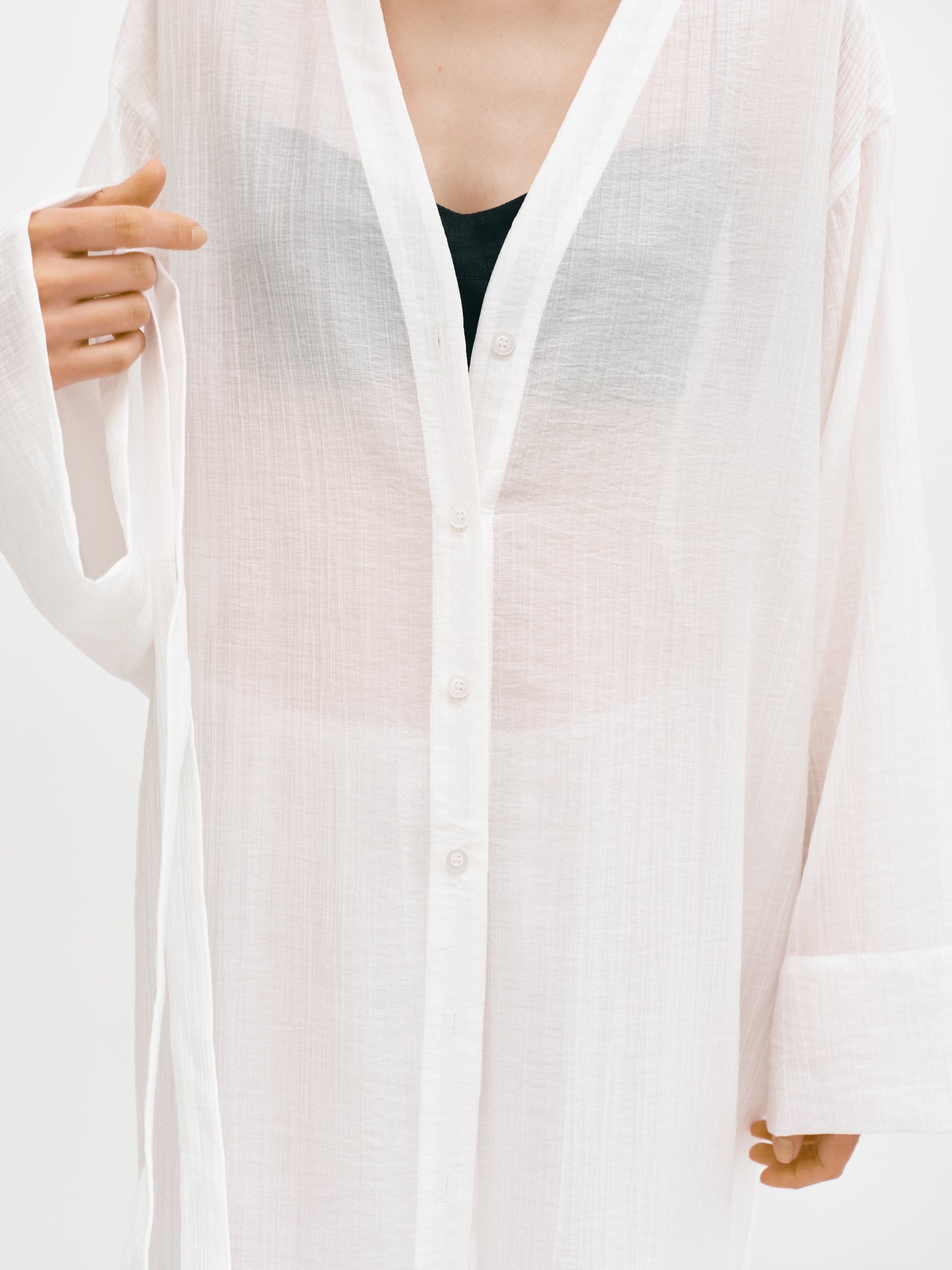 Сорочка - кімоно молочна