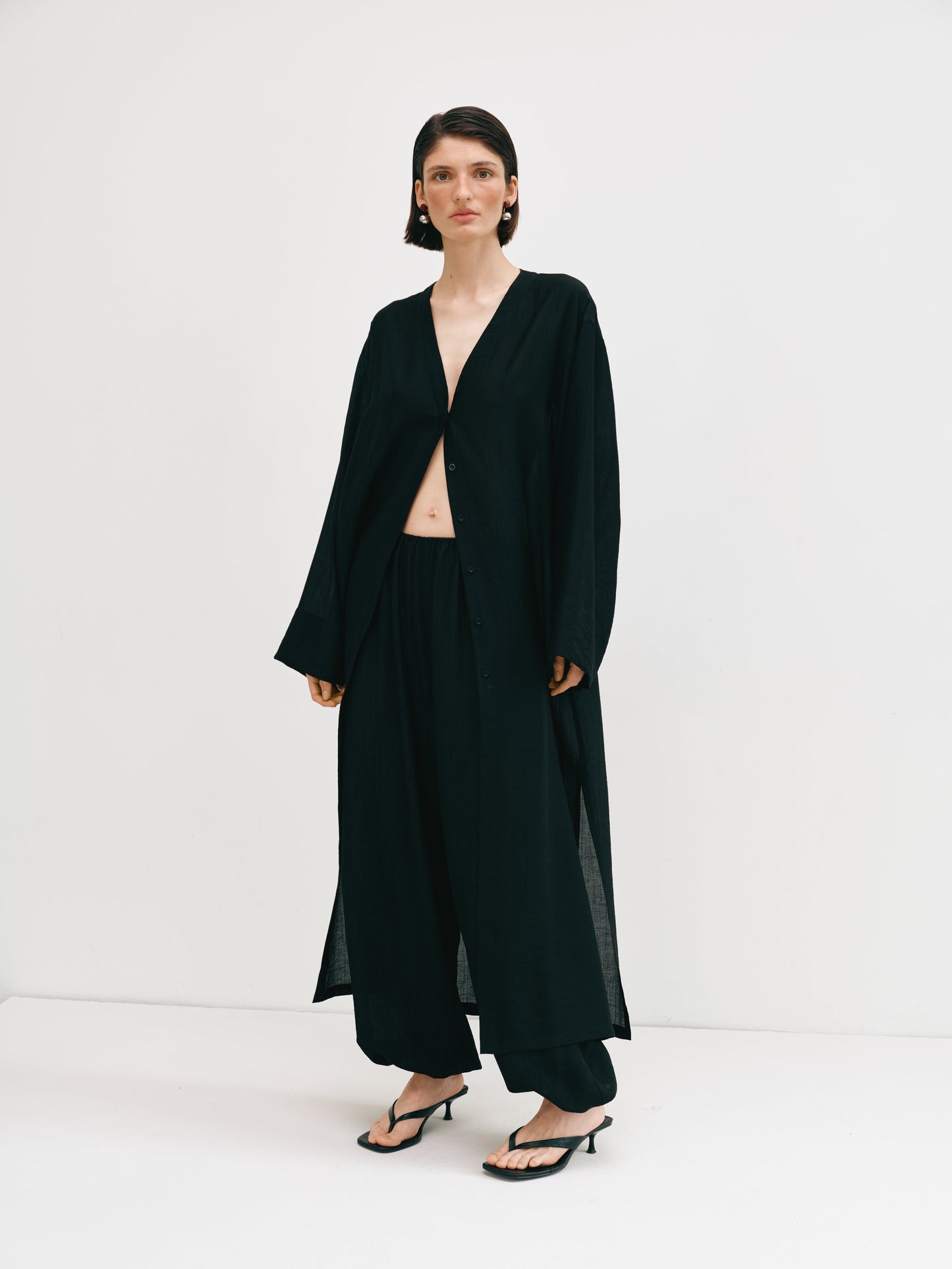 Сорочка - кімоно чорна