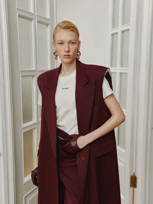 Cherry maxi trouser vest