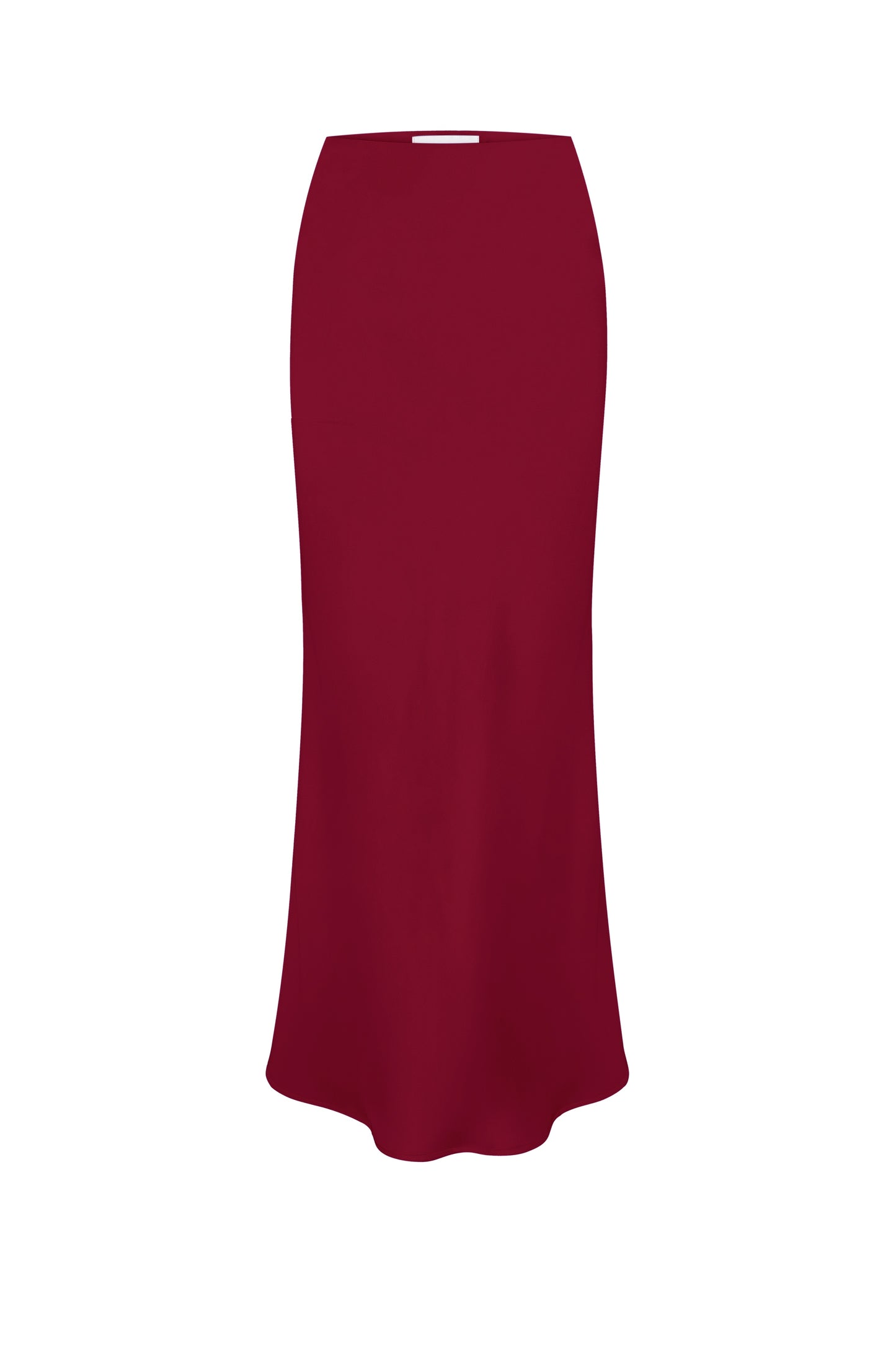 Cherry Satin Maxi Skirt