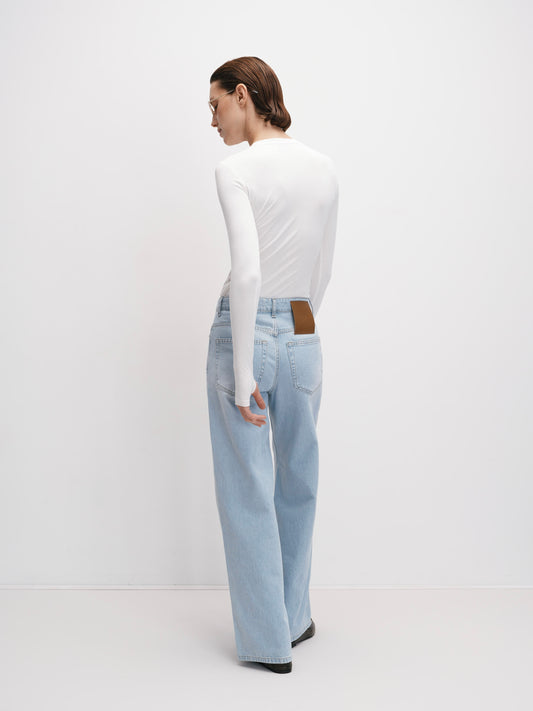 Джинси блакитні широкого крою