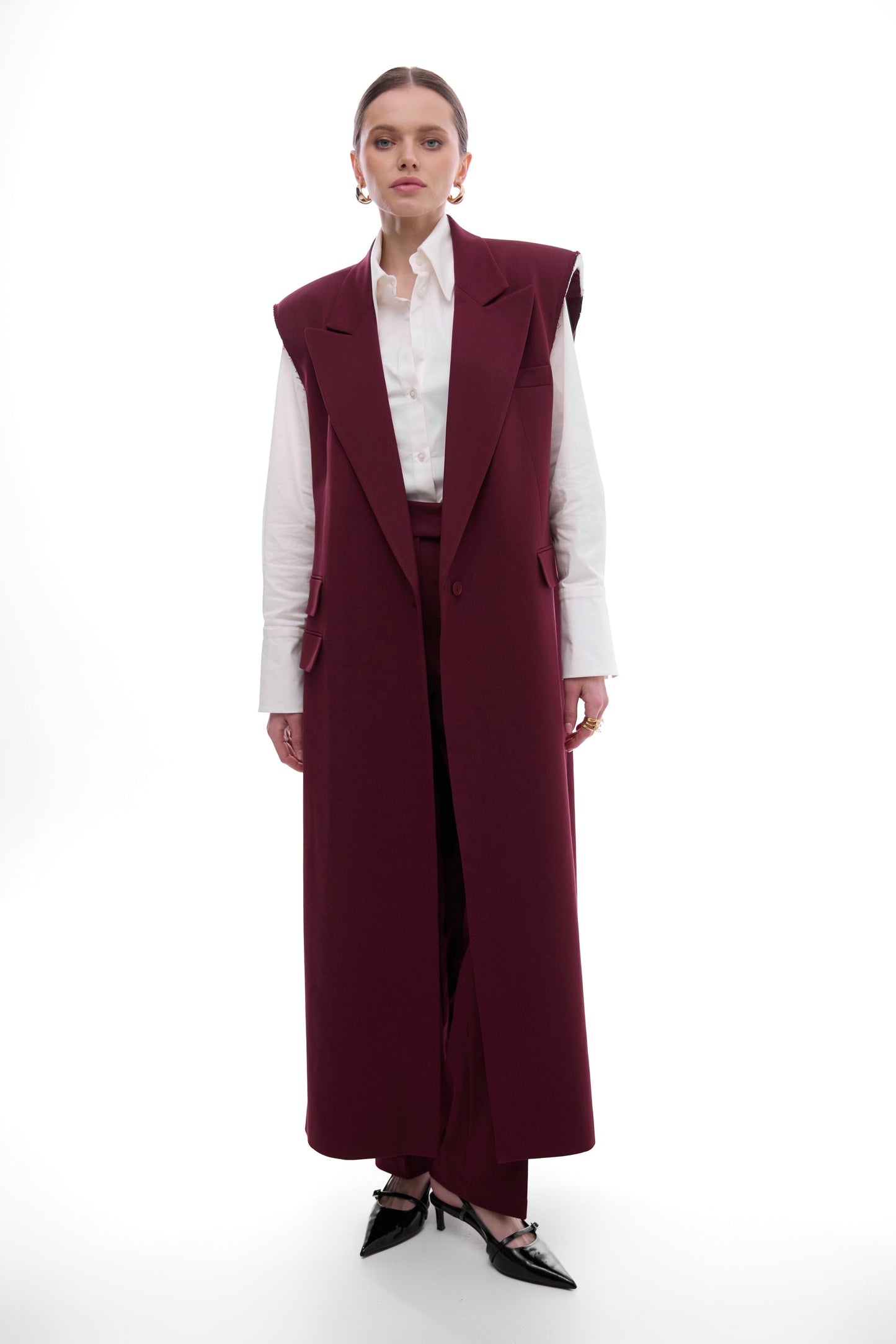 Cherry maxi trouser vest