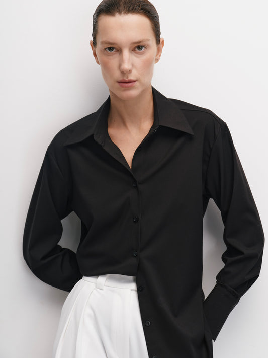Сорочка силуетна чорна
