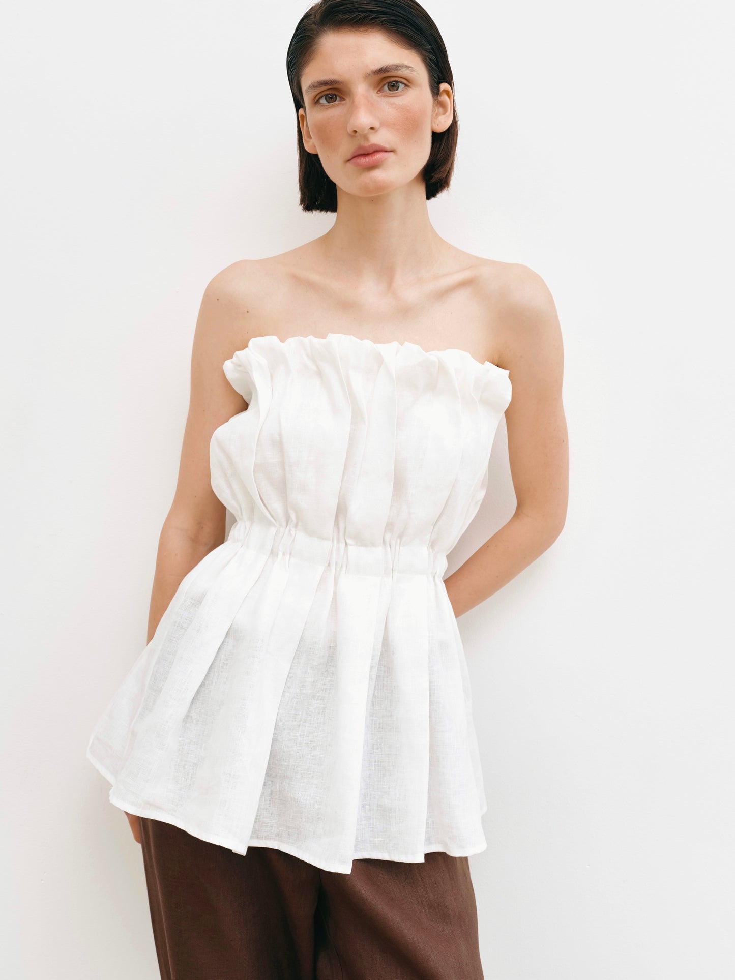 Топ - буф бандо молочний