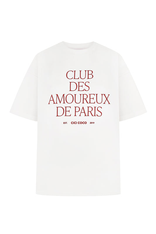 Футболка оверсайз з вишневим принтом