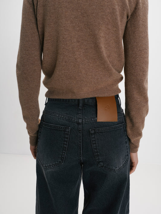 Джинси сірі широкого крою