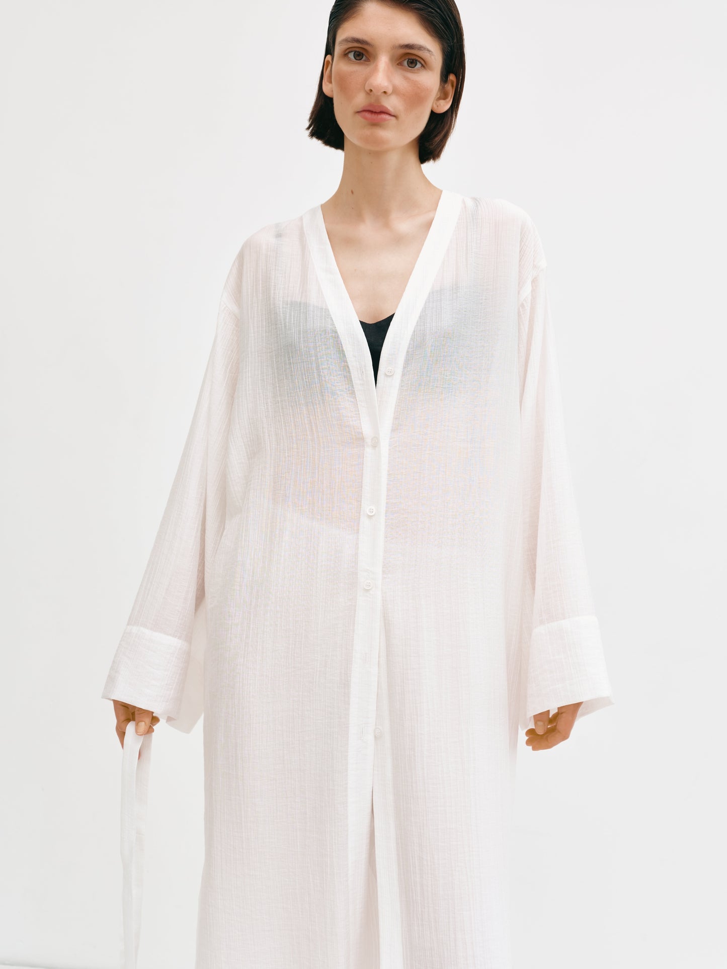 Сорочка - кімоно молочна