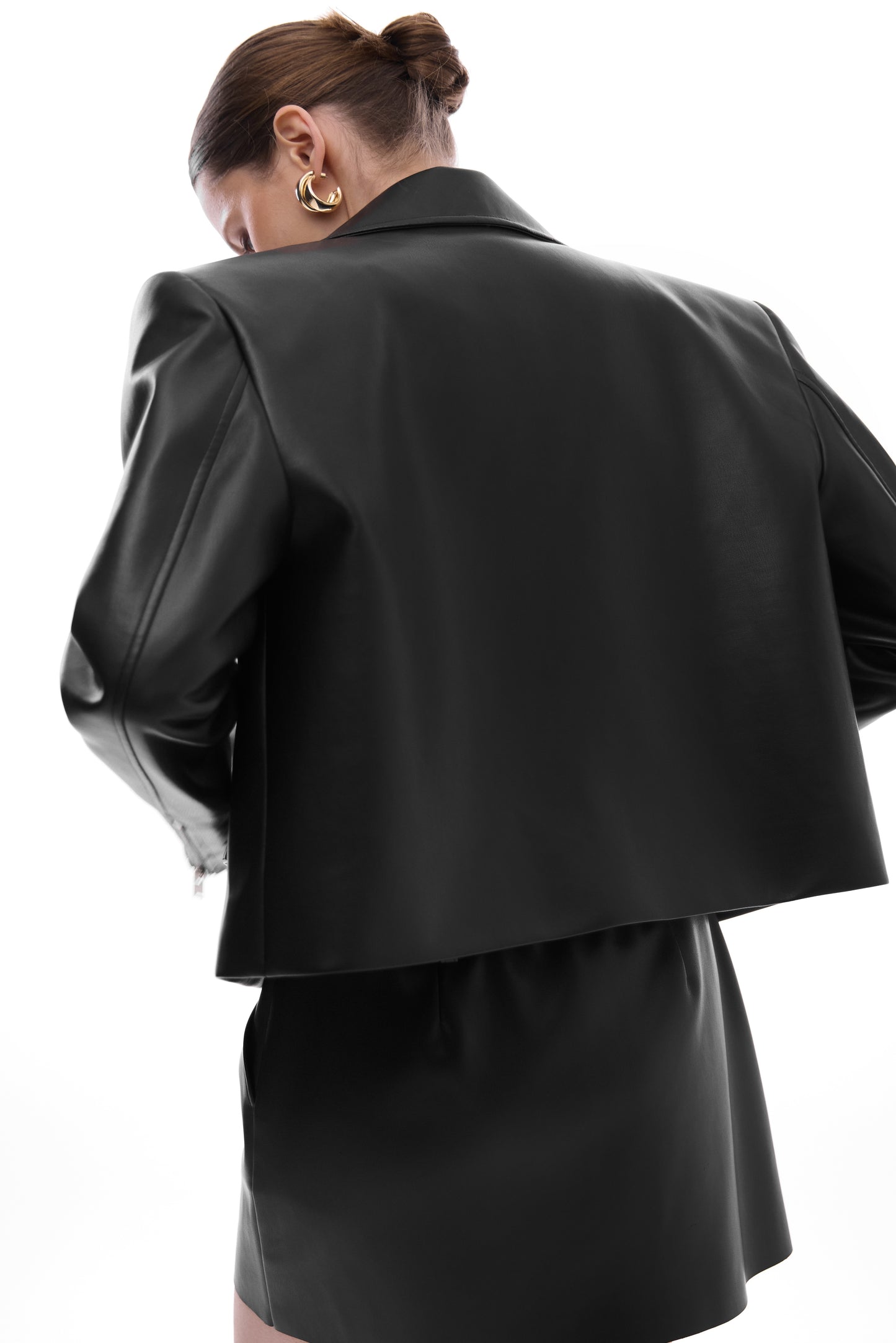 Куртка еко-шкіра чорна