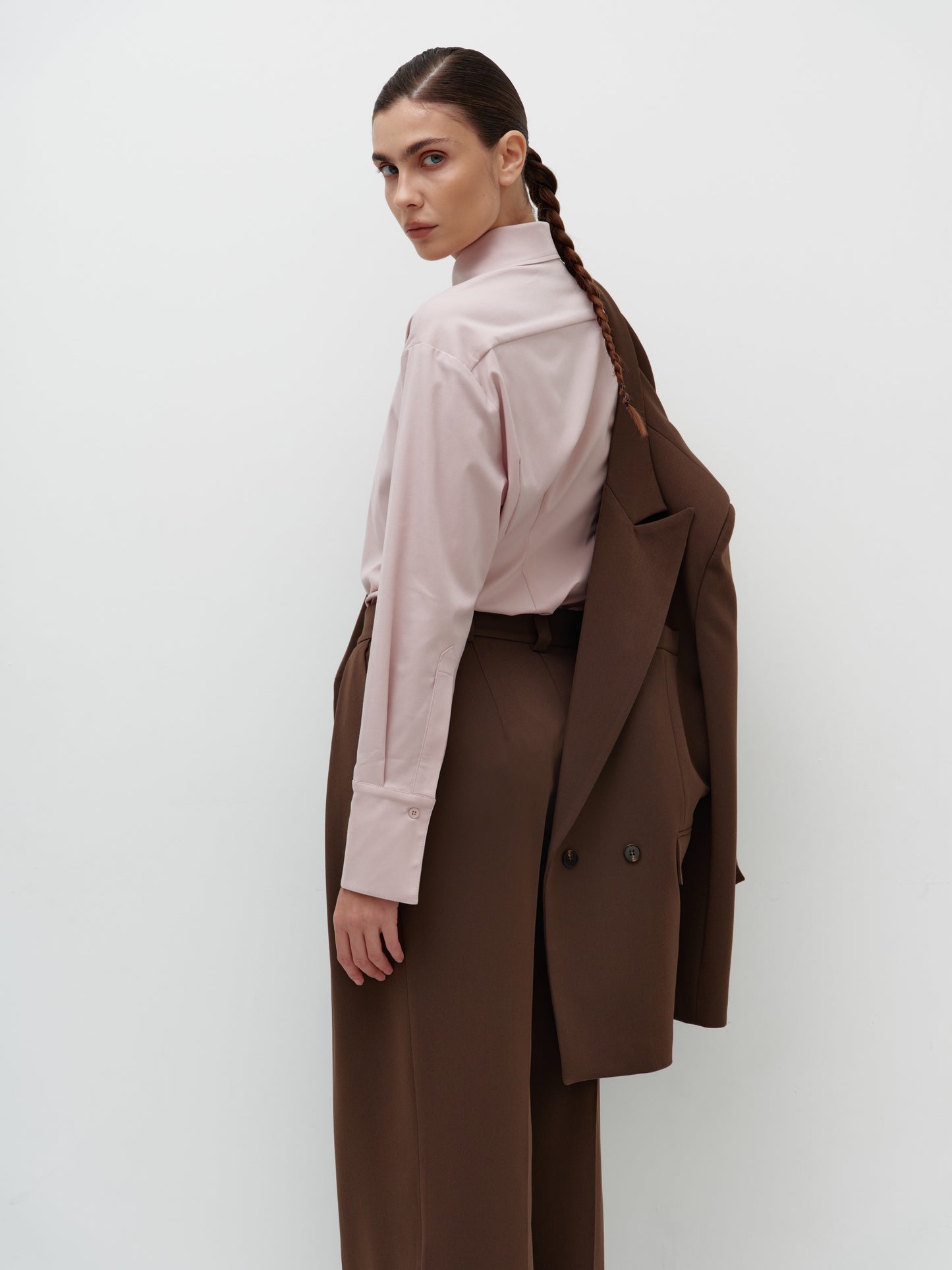 Brown palazzo trousers