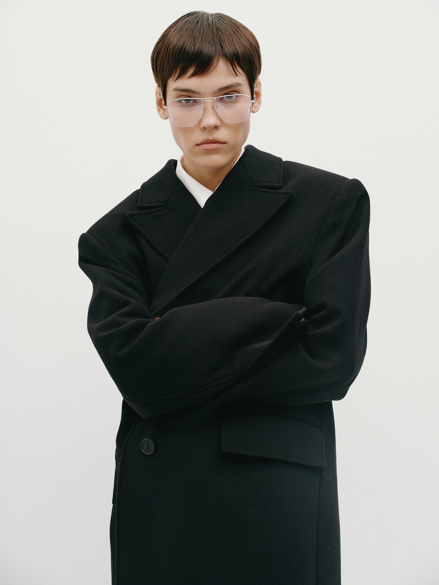 Пальто шерстяне чорне (limited edition)