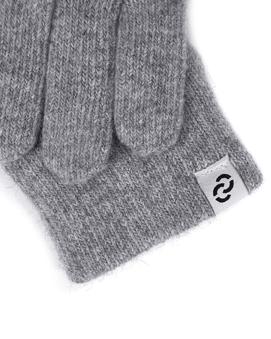 Рукавиці в'язані сірі