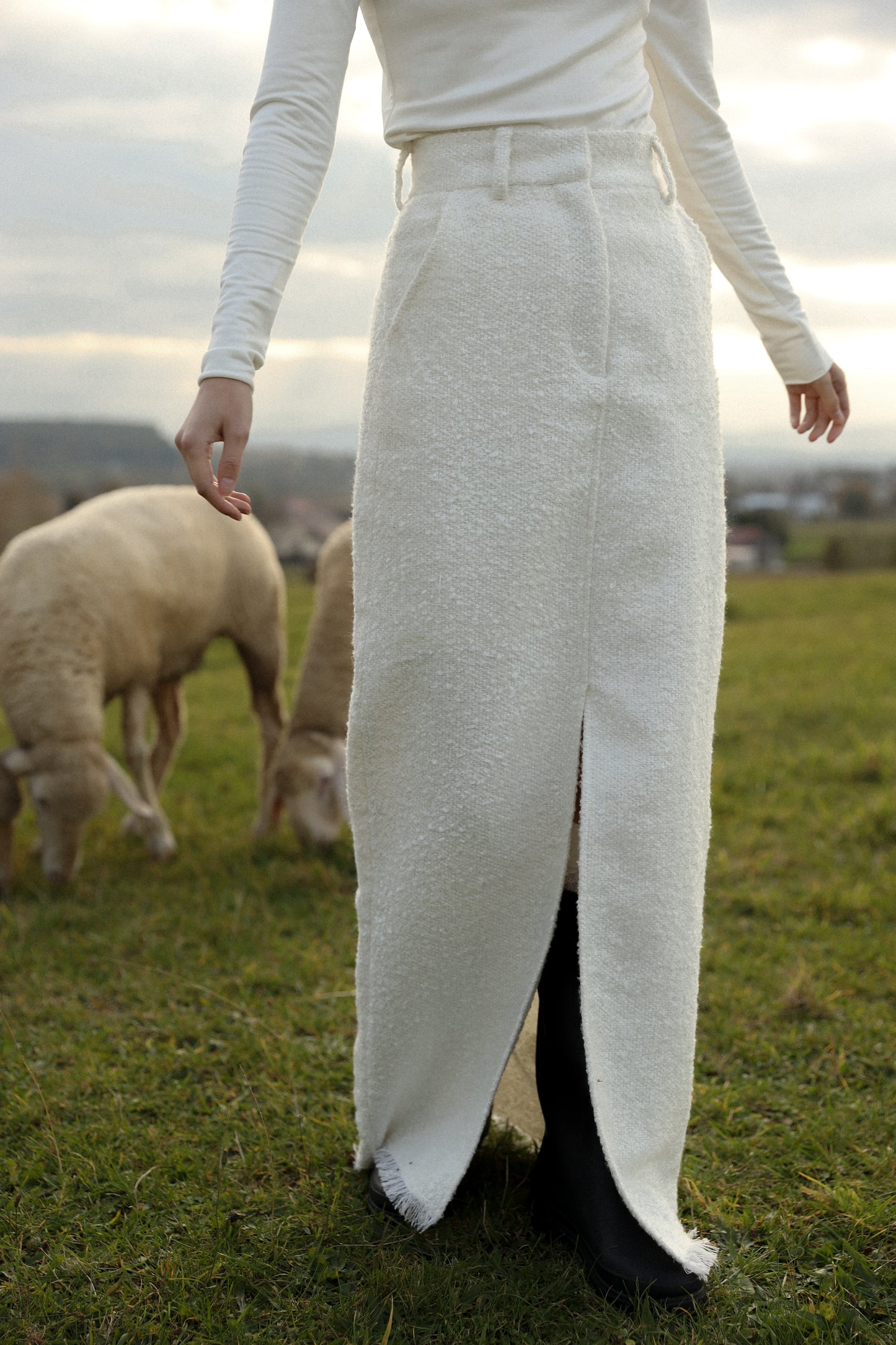 Спідниця максі букле