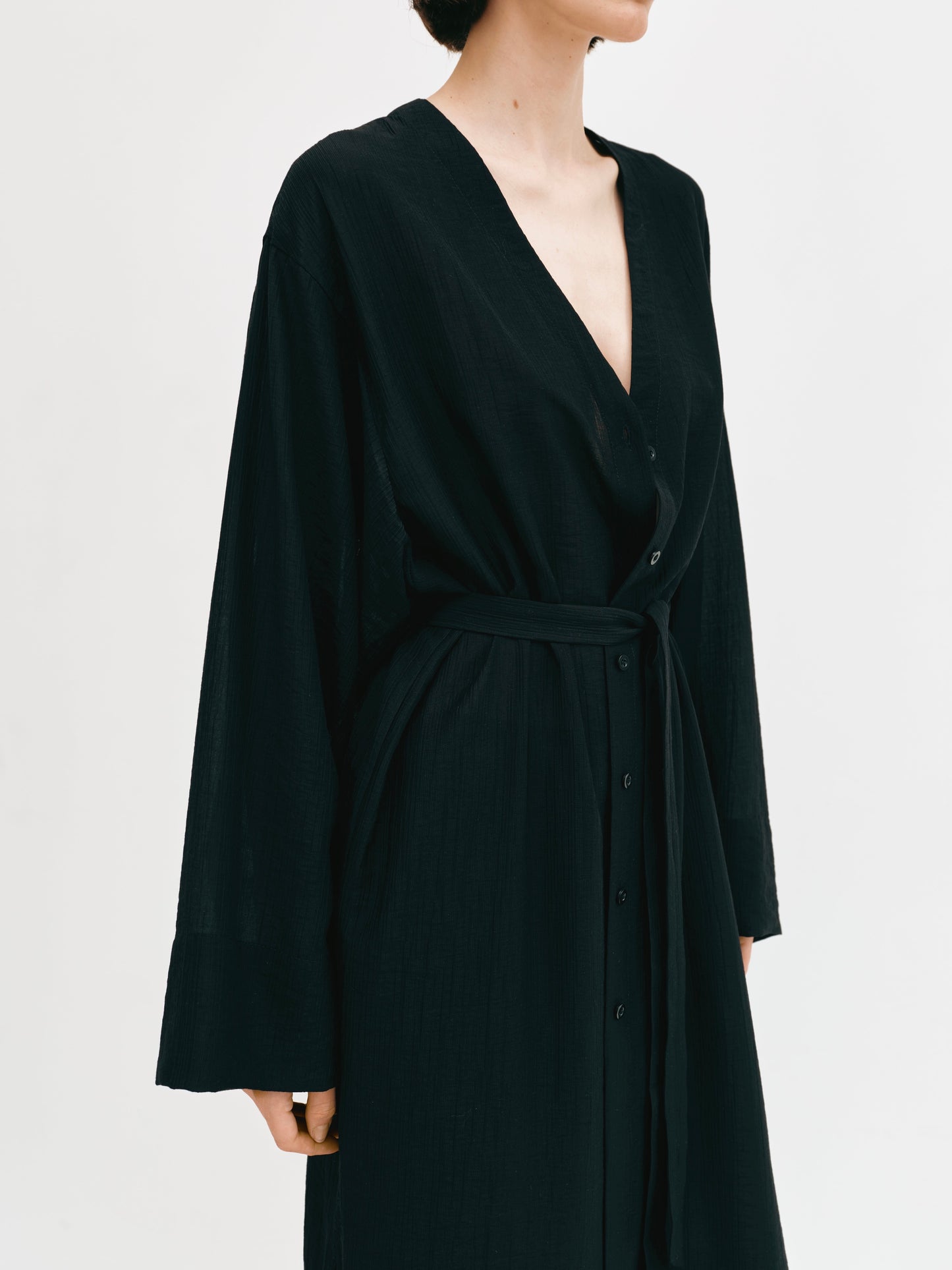 Сорочка - кімоно чорна