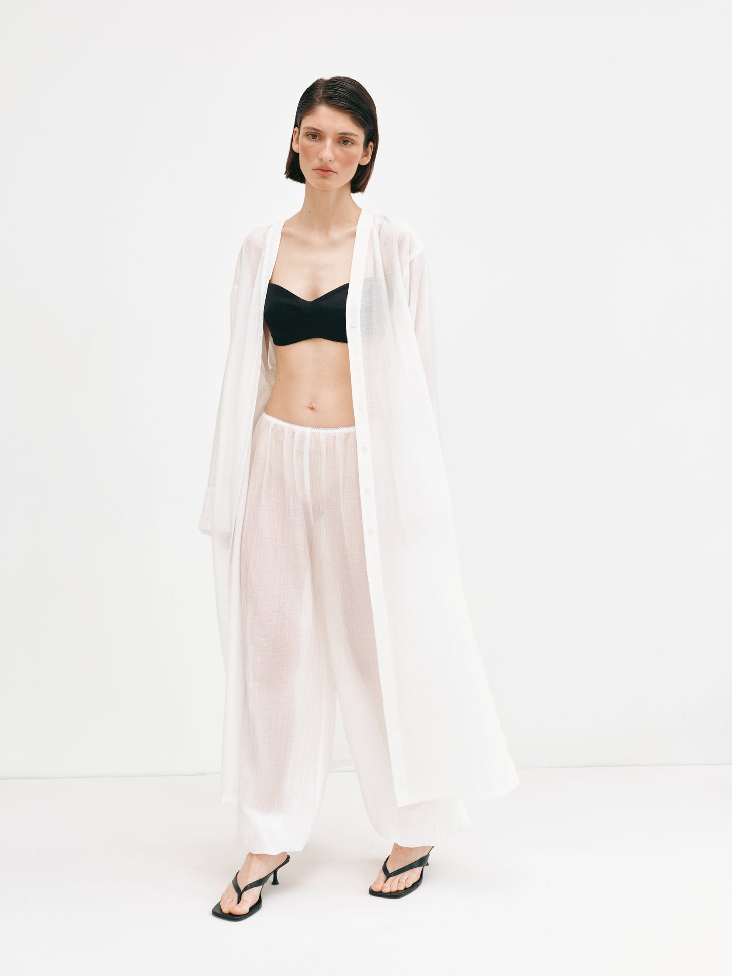 Сорочка - кімоно молочна