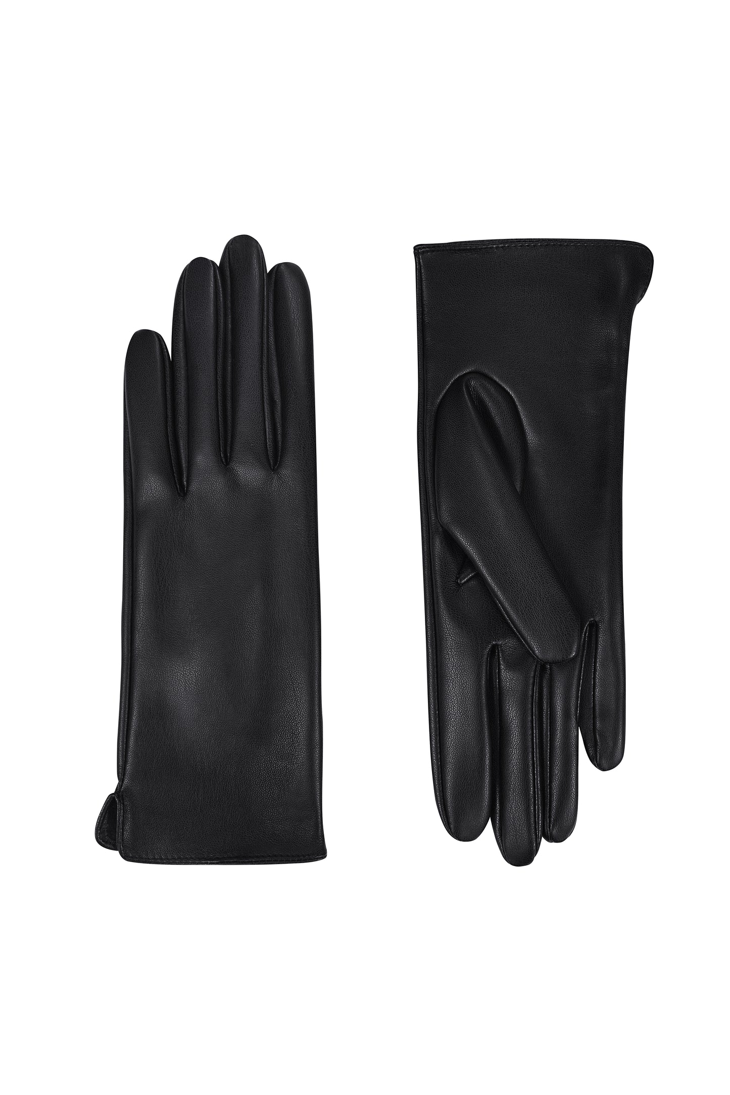 Рукавиці чорні з еко-шкіри