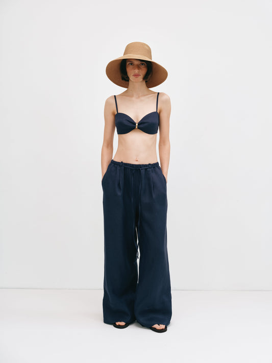 Палаццо сині з льону