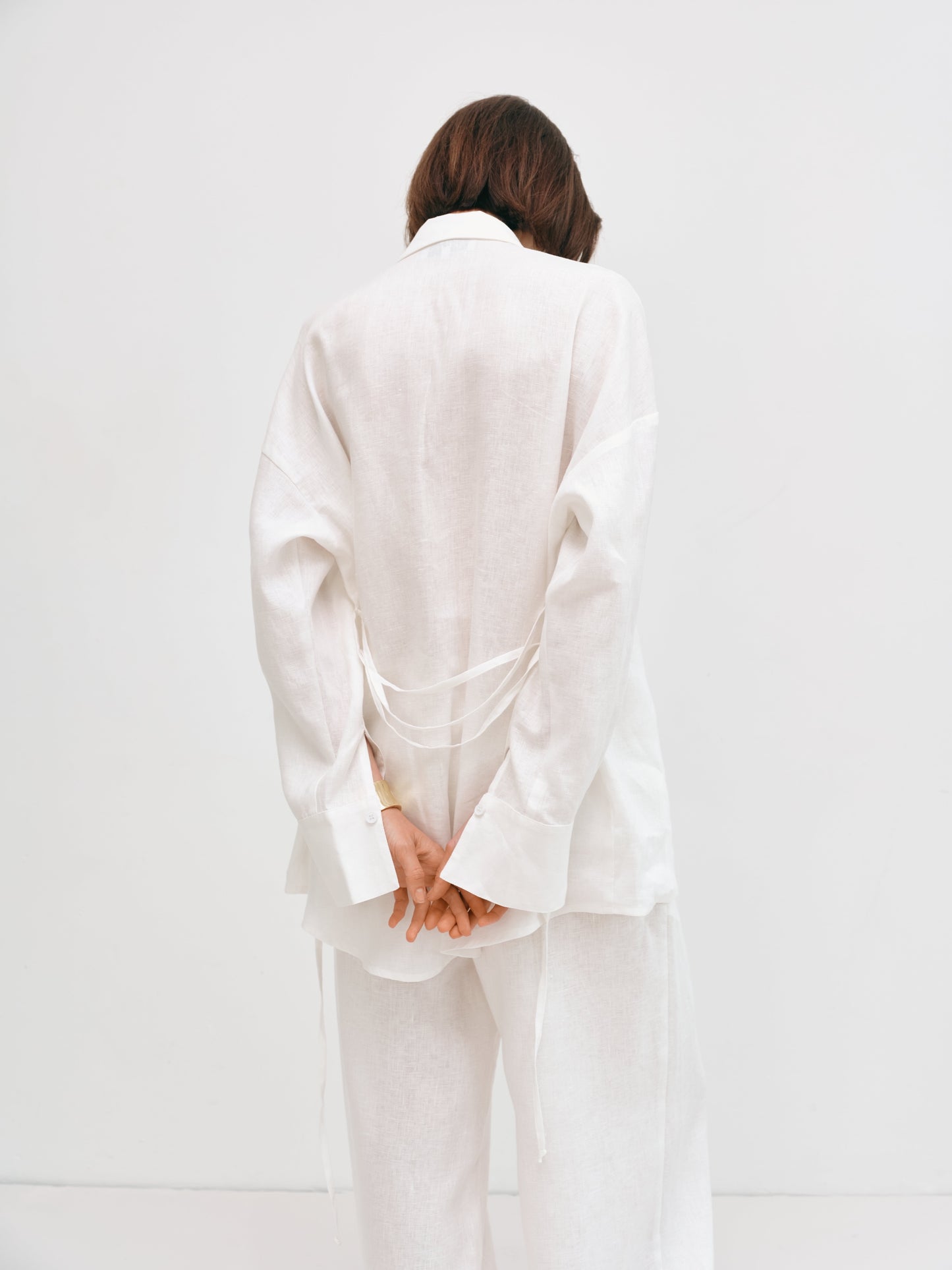 Сорочка молочна з льону