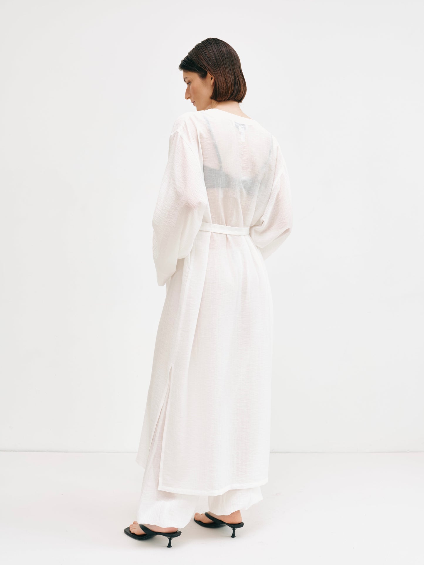 Сорочка - кімоно молочна