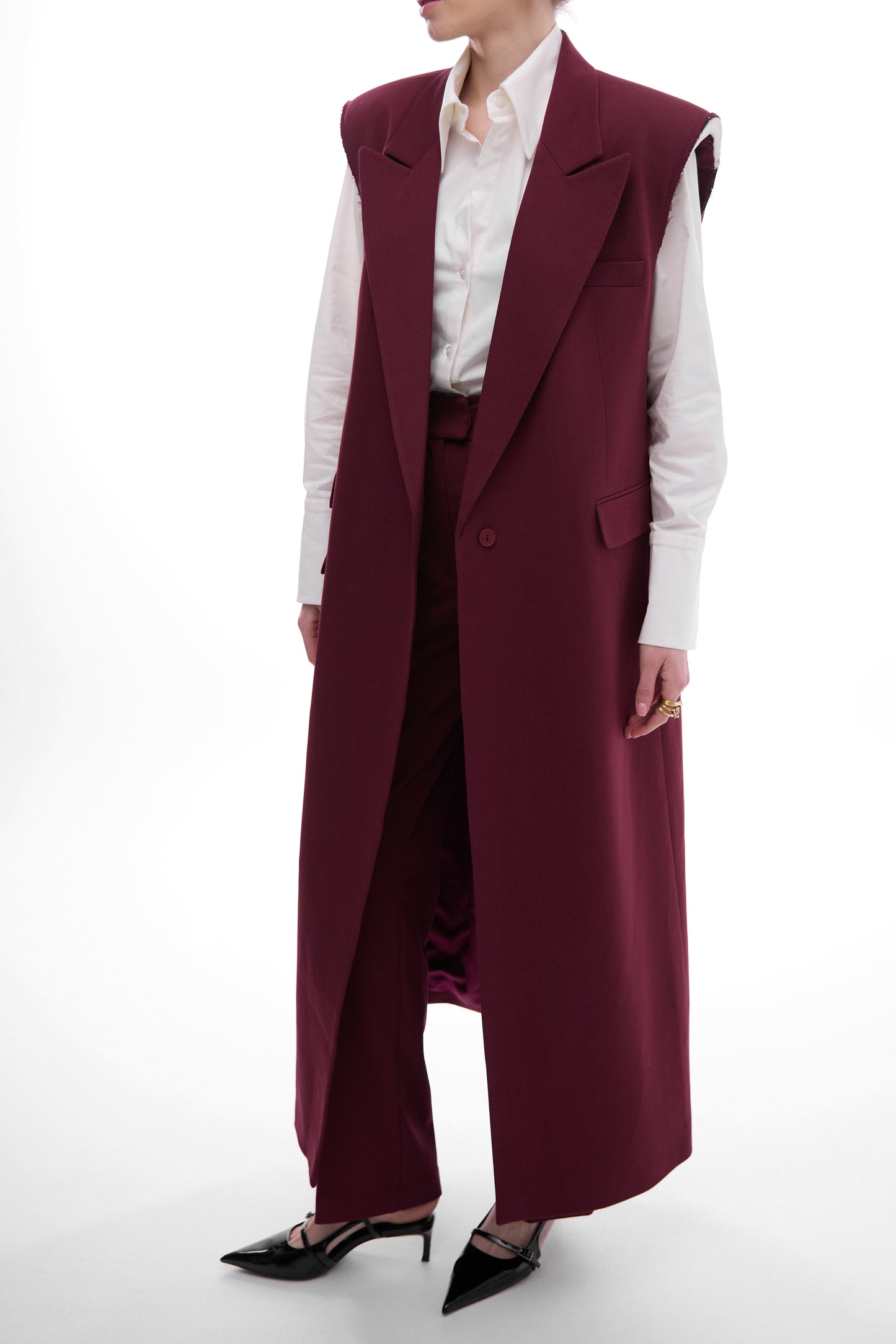 Cherry maxi trouser vest