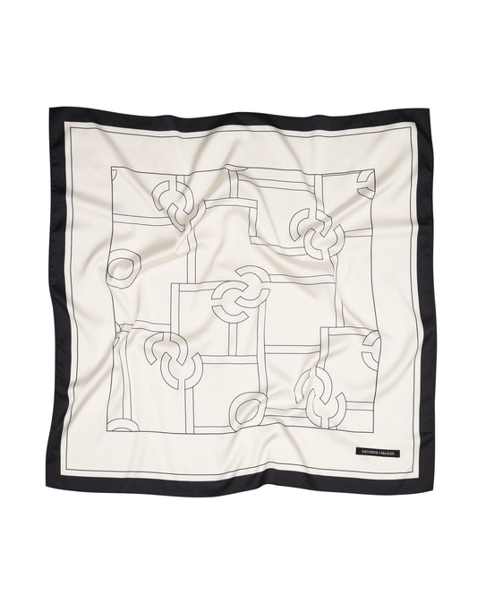 Хустинка сатинова з принтом CICI COCO ( у колаборації з Medik8)