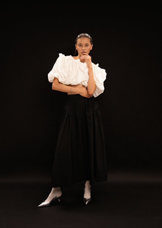 Спідниця кльош чорна