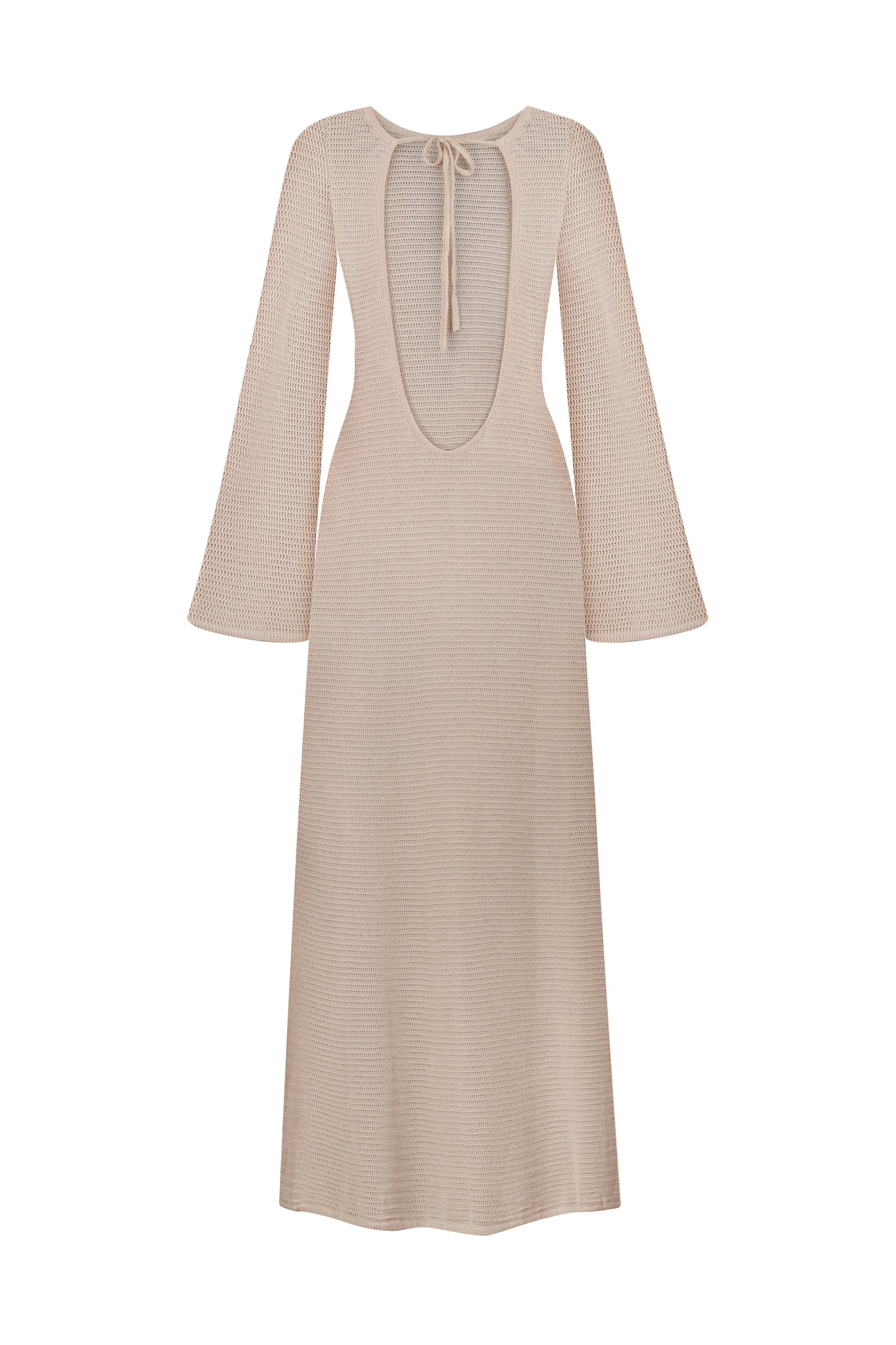 Напівпрозора сукня кроше бежева