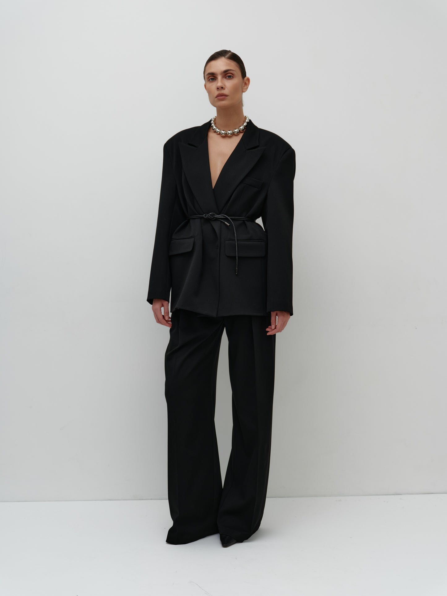 Black palazzo trousers
