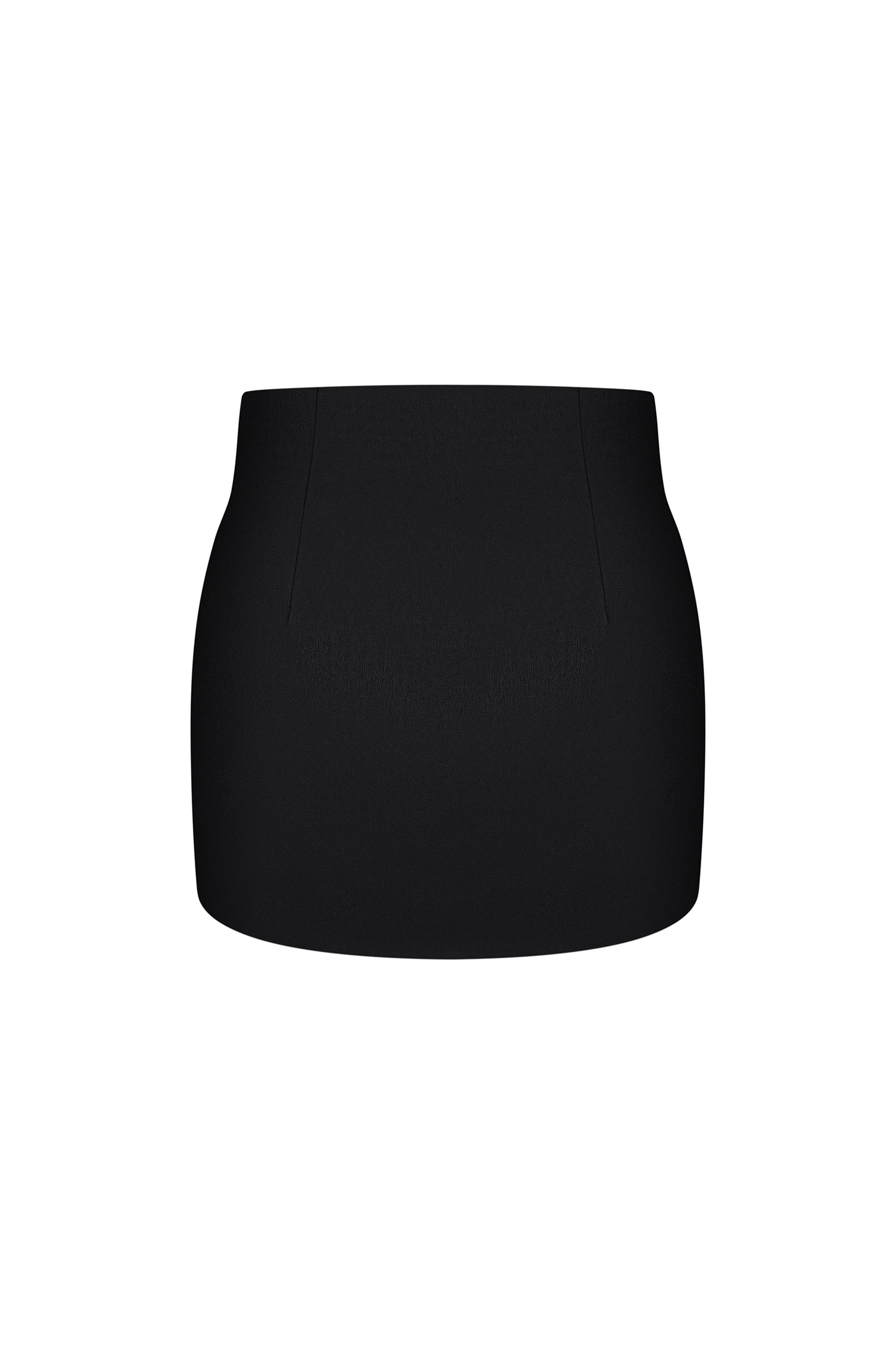 Спідниця сатинова міні чорна