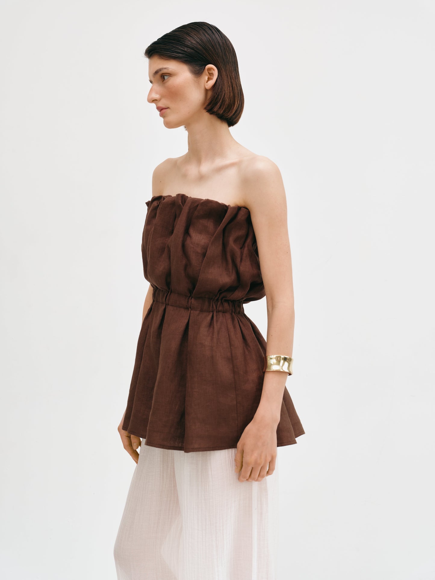 Топ - буф бандо коричневий