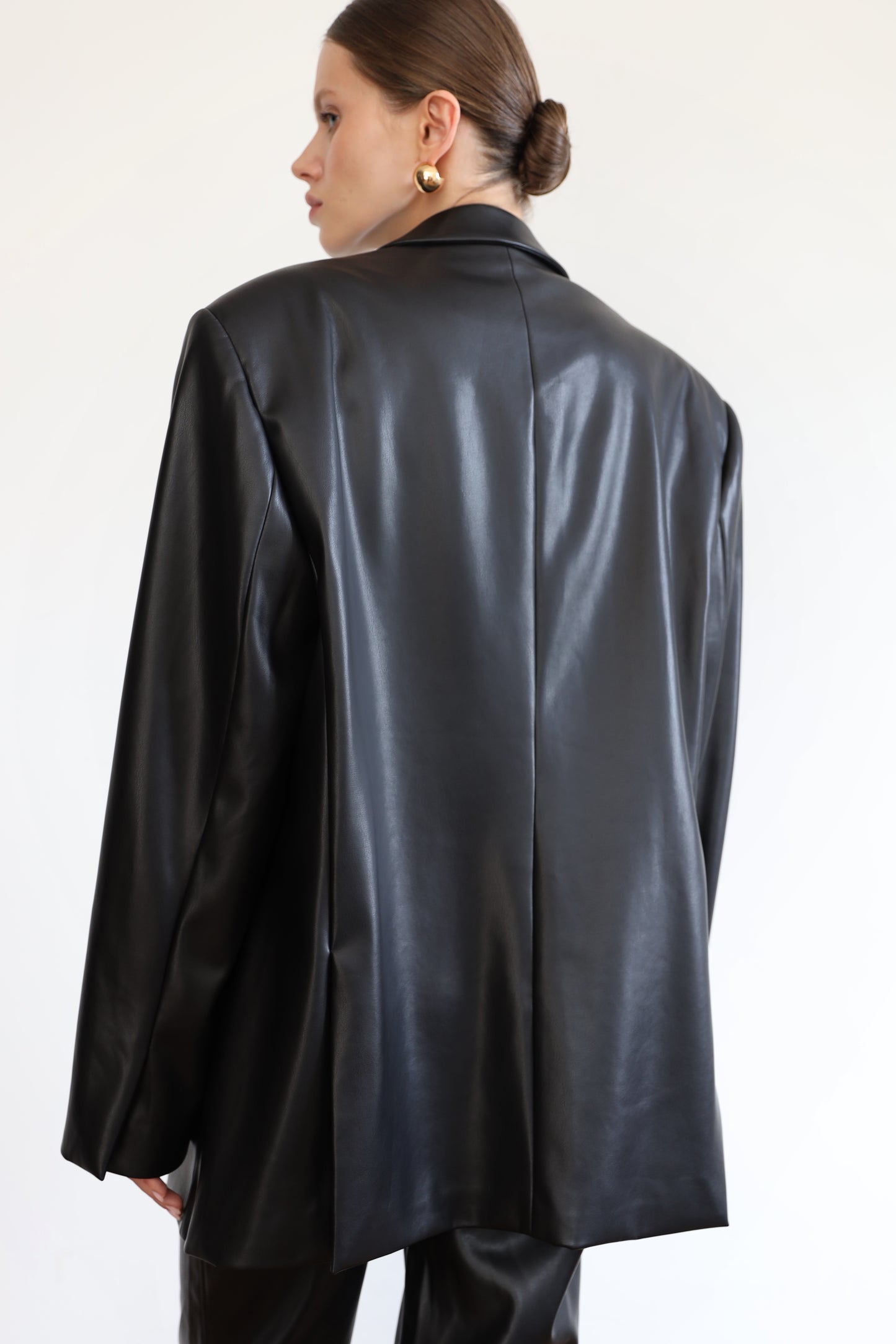 Жакет еко-шкіра чорна