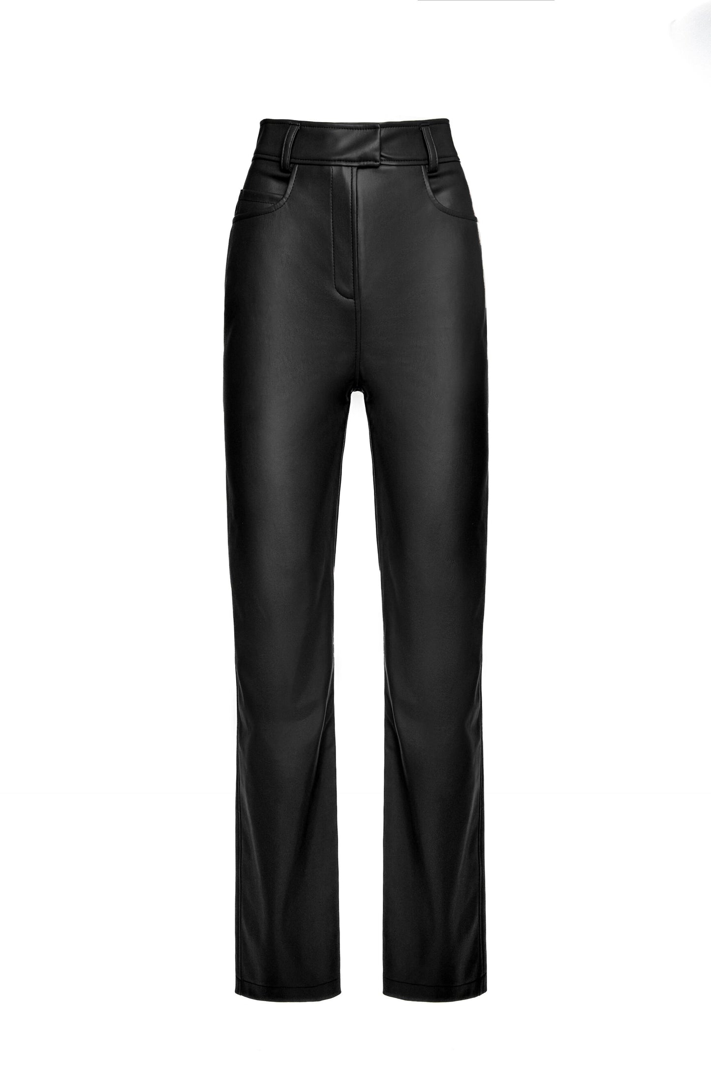 Штани еко-шкіра чорні