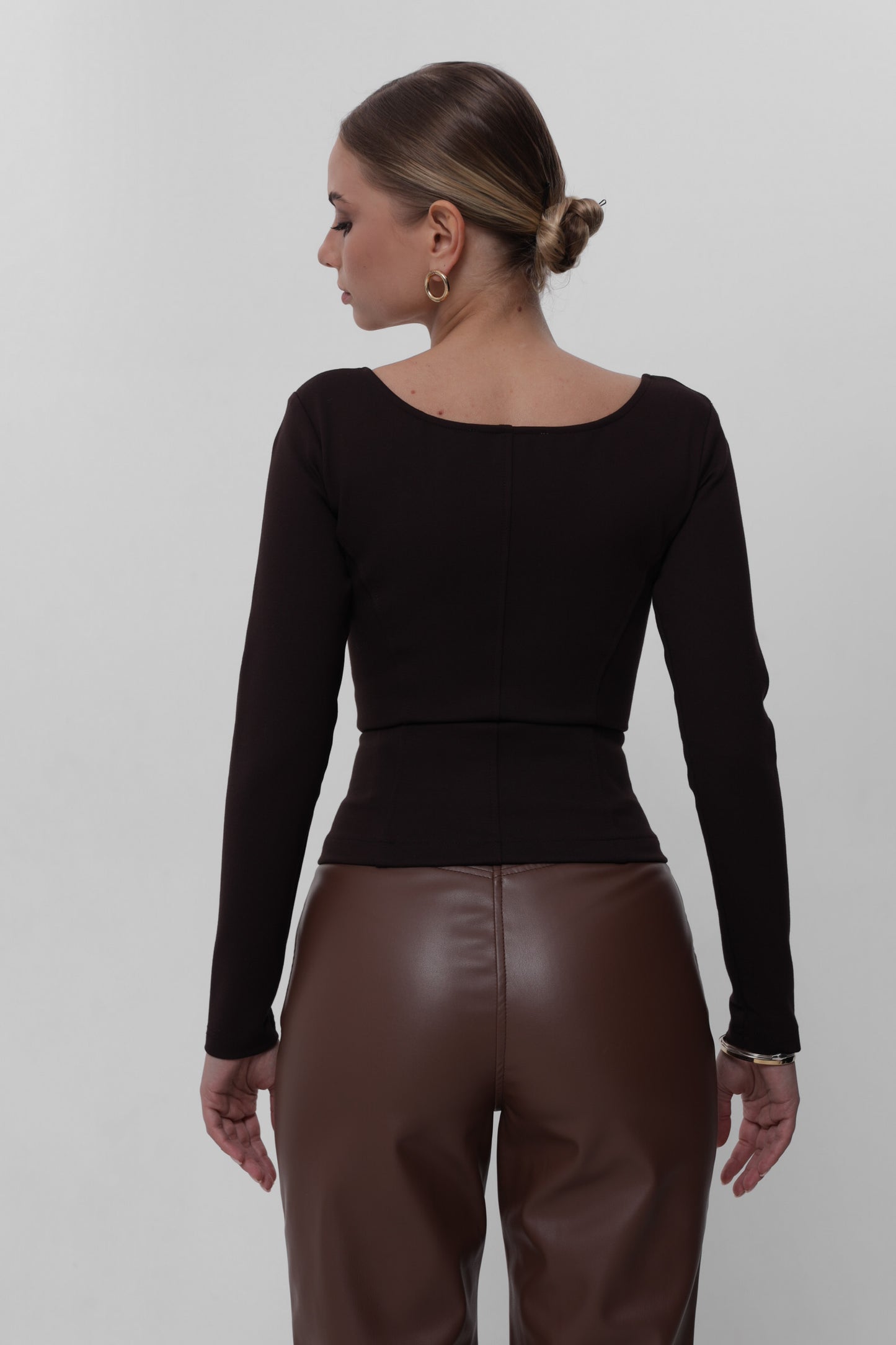 Корсет коричневий