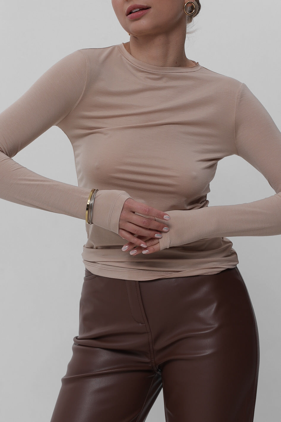 Лонг бежевий