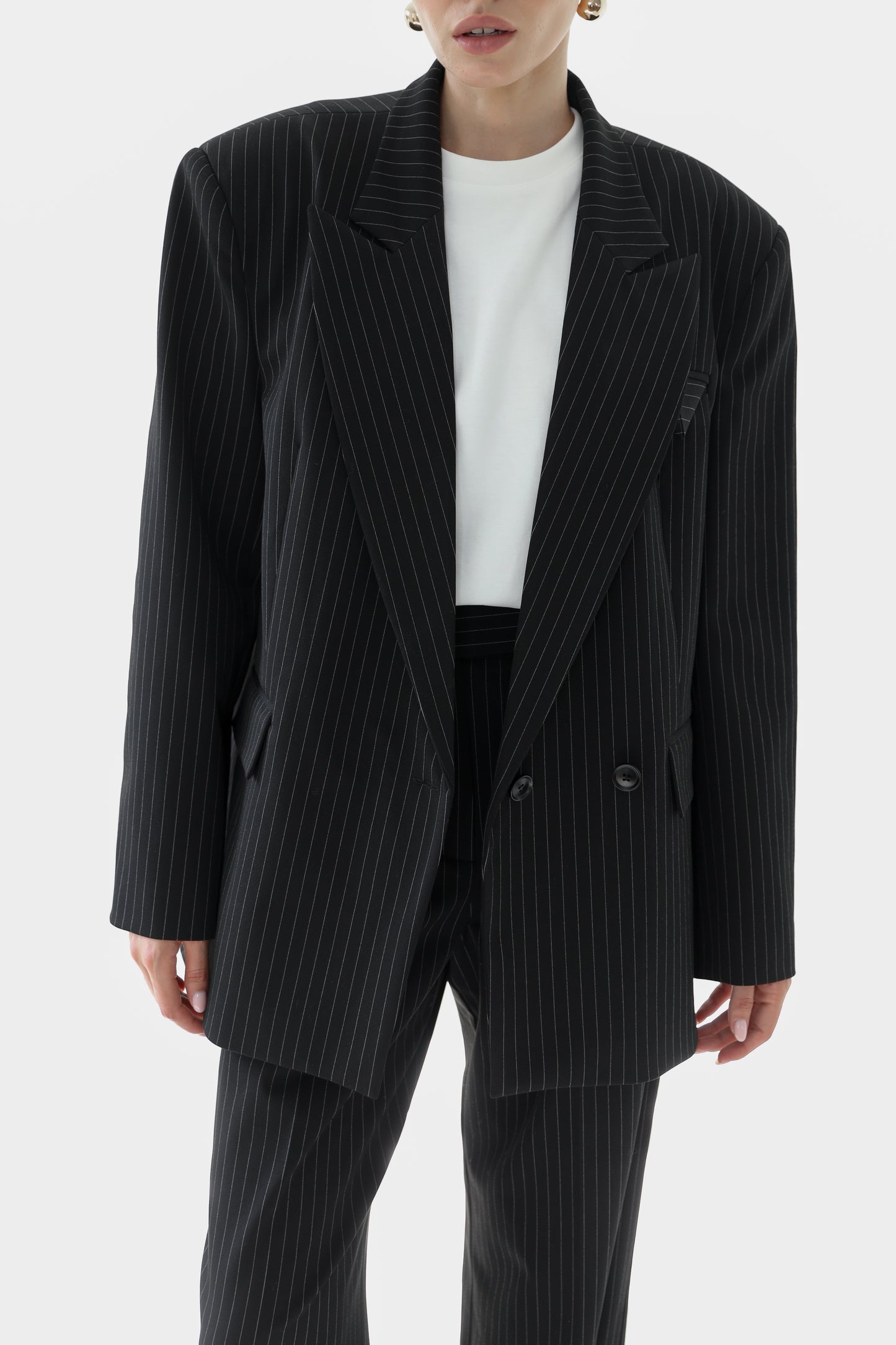 Structured Black Striped Blazer (Limited Edition)