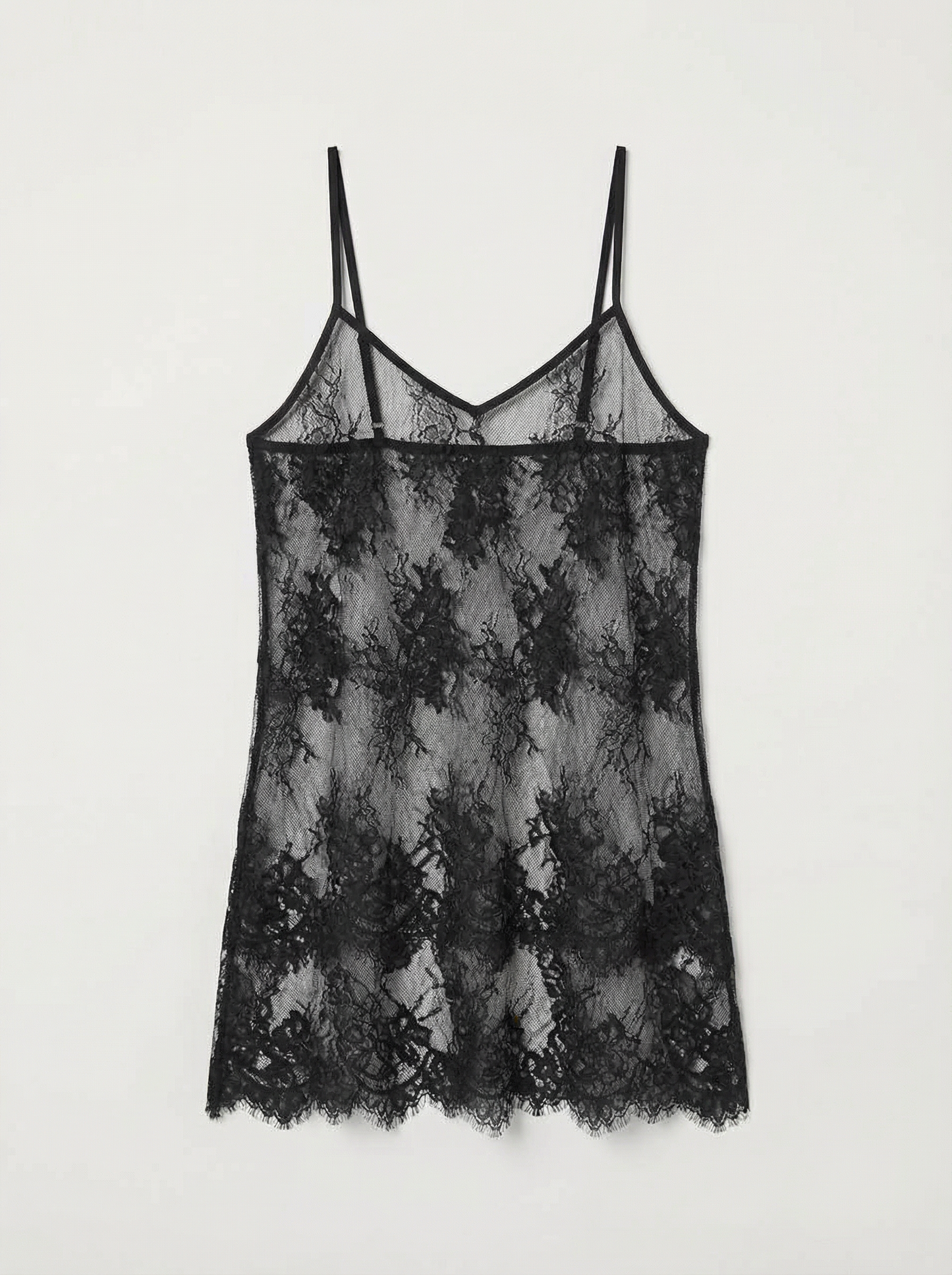 Майка напівпрозора мереживна чорна