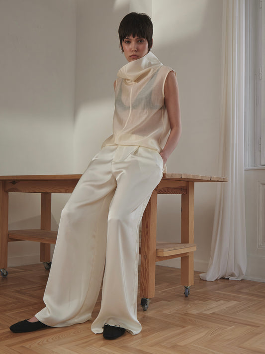 Сатинові молочні палаццо