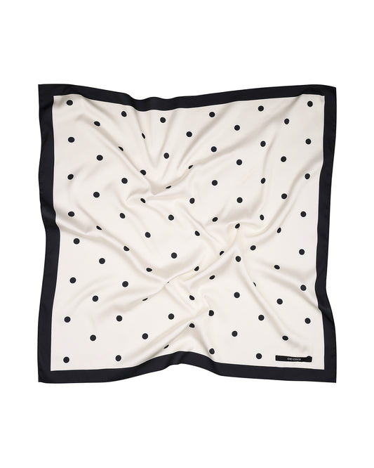 Хустинка сатинова в горох