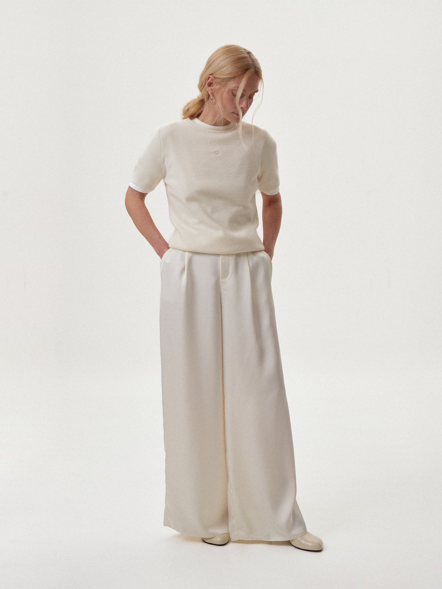 Сатинові молочні палаццо