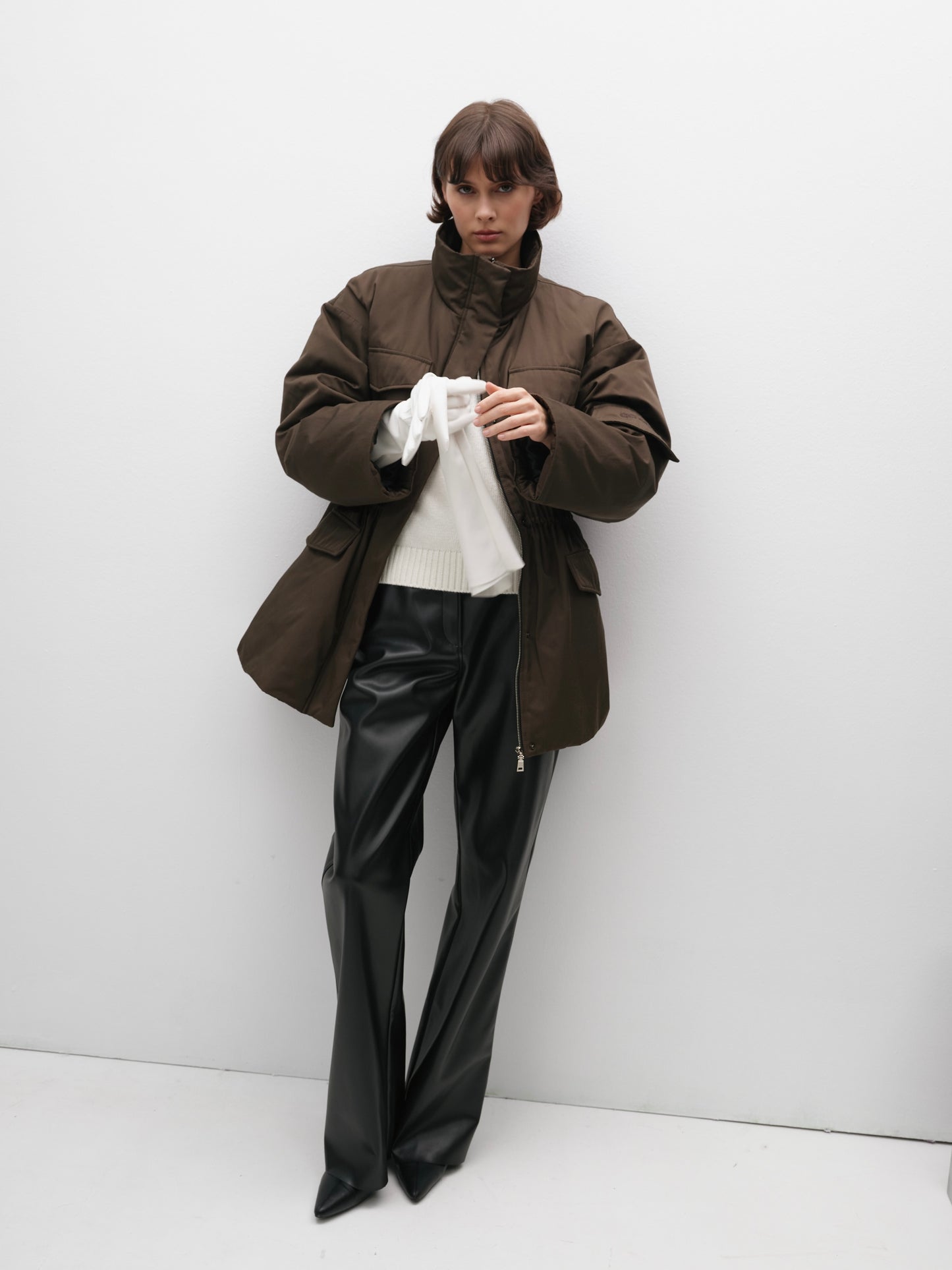 Утеплена куртка-парка хакі