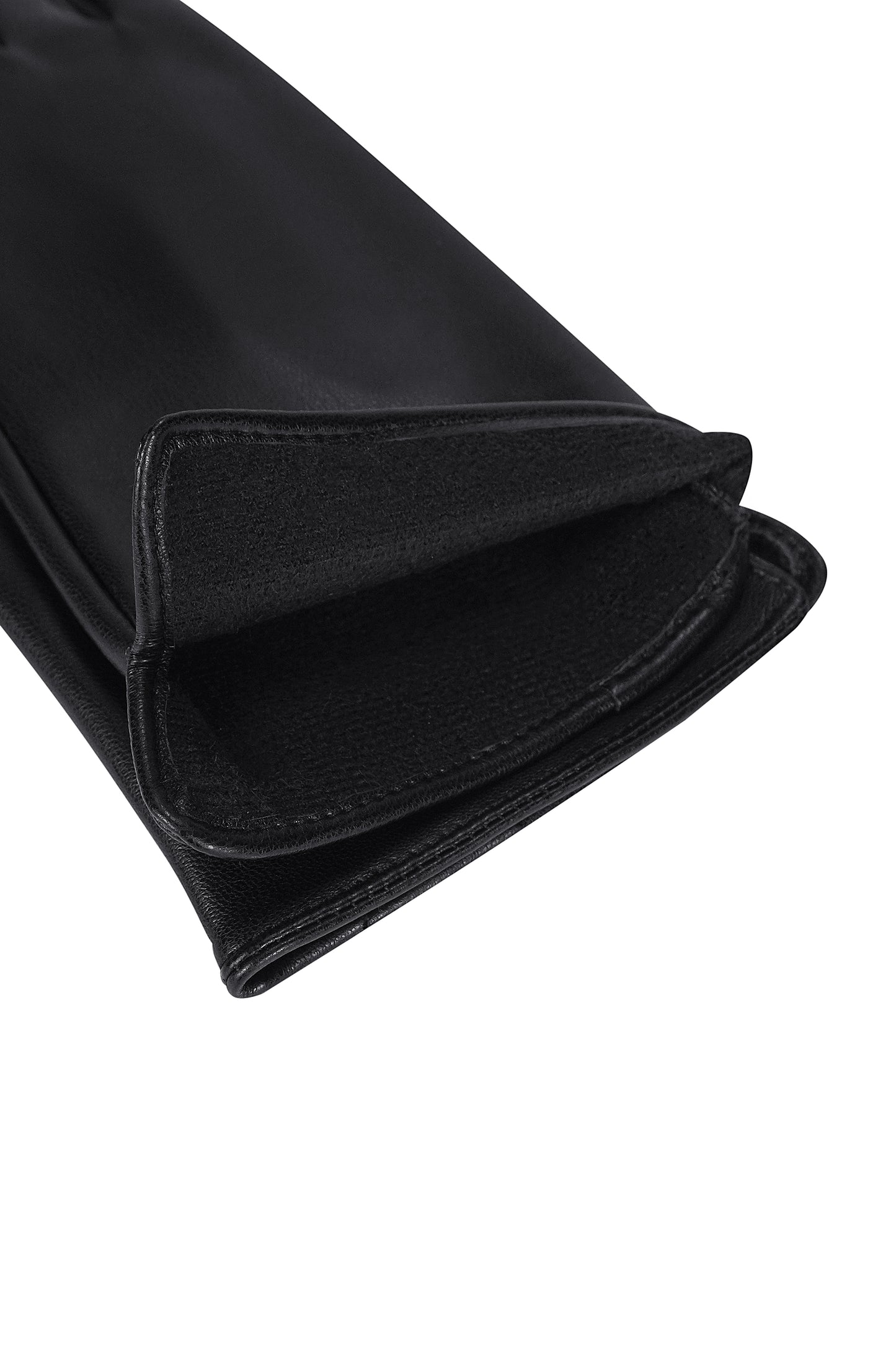 Рукавиці чорні з еко-шкіри