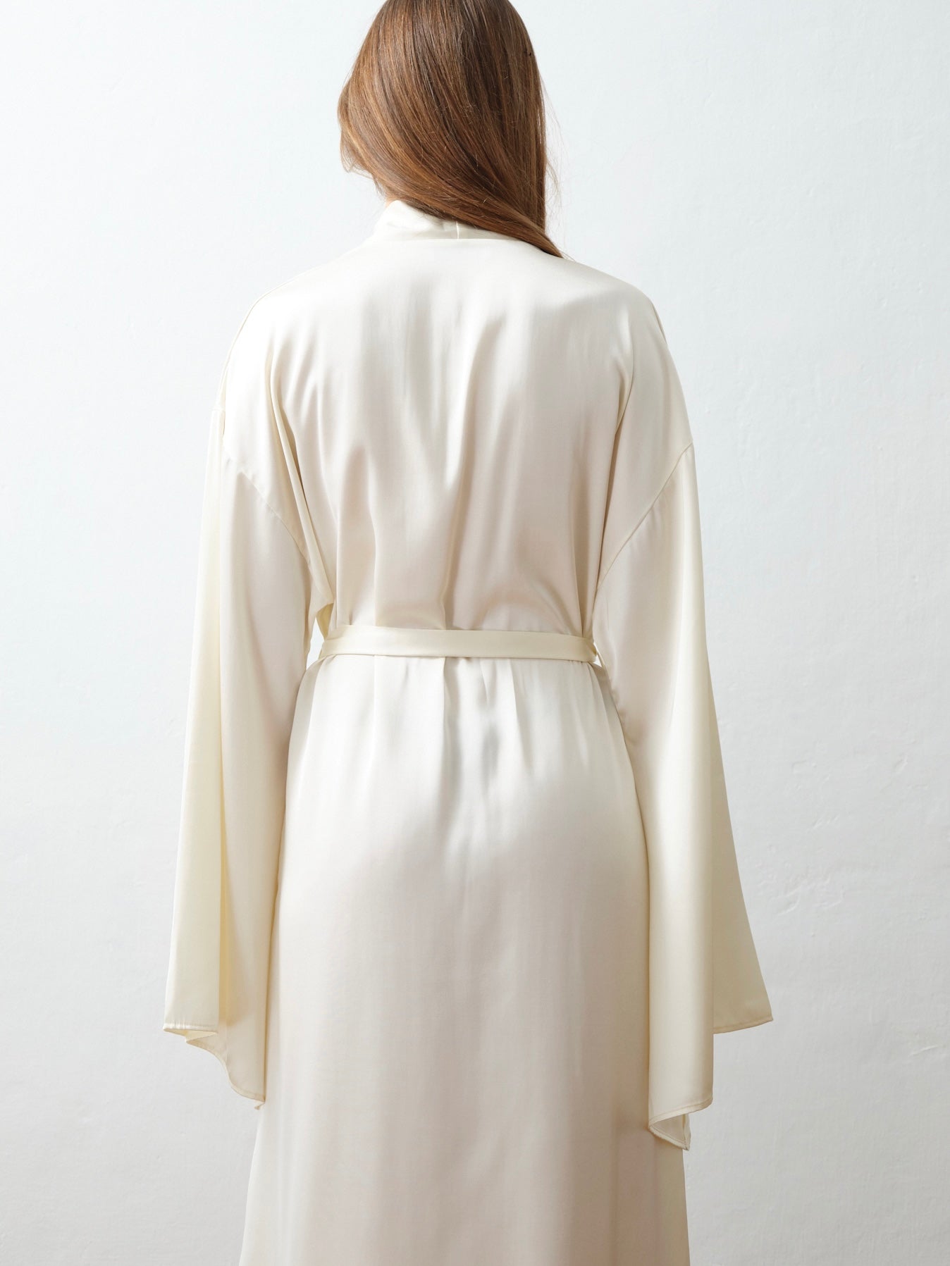 Халат сатиновий молочний