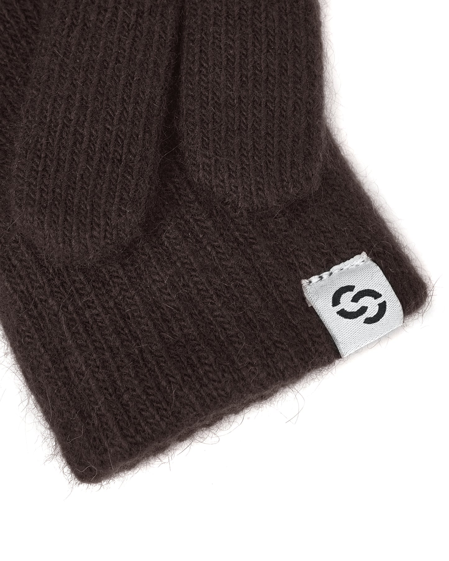 Рукавиці в'язані коричневі