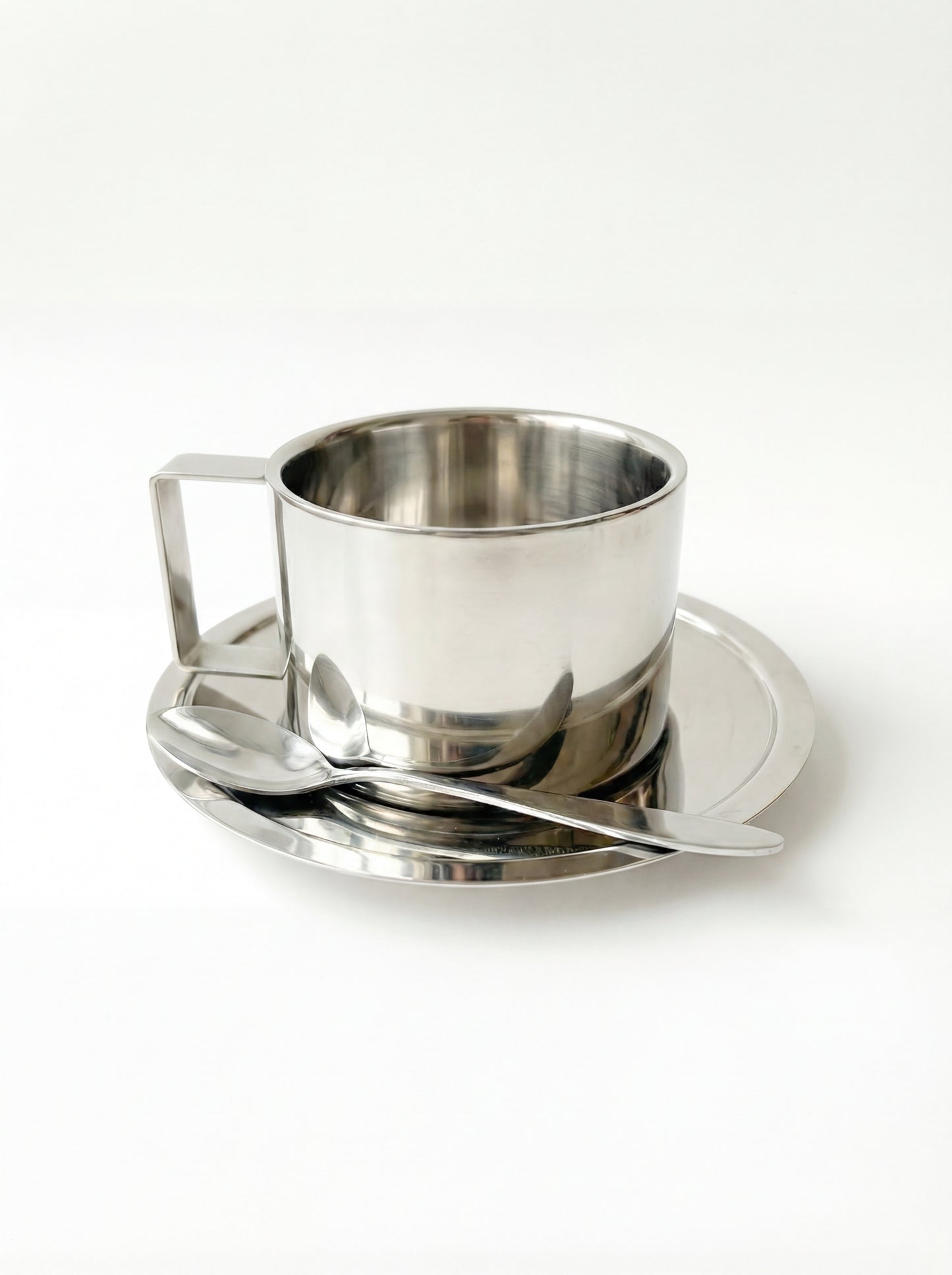 Чашка алюмінієва з блюдцем CICI COCO HOME