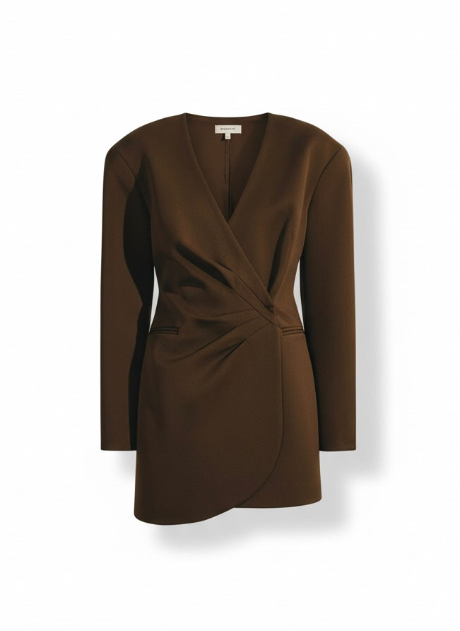 Сукня - жакет коричнева