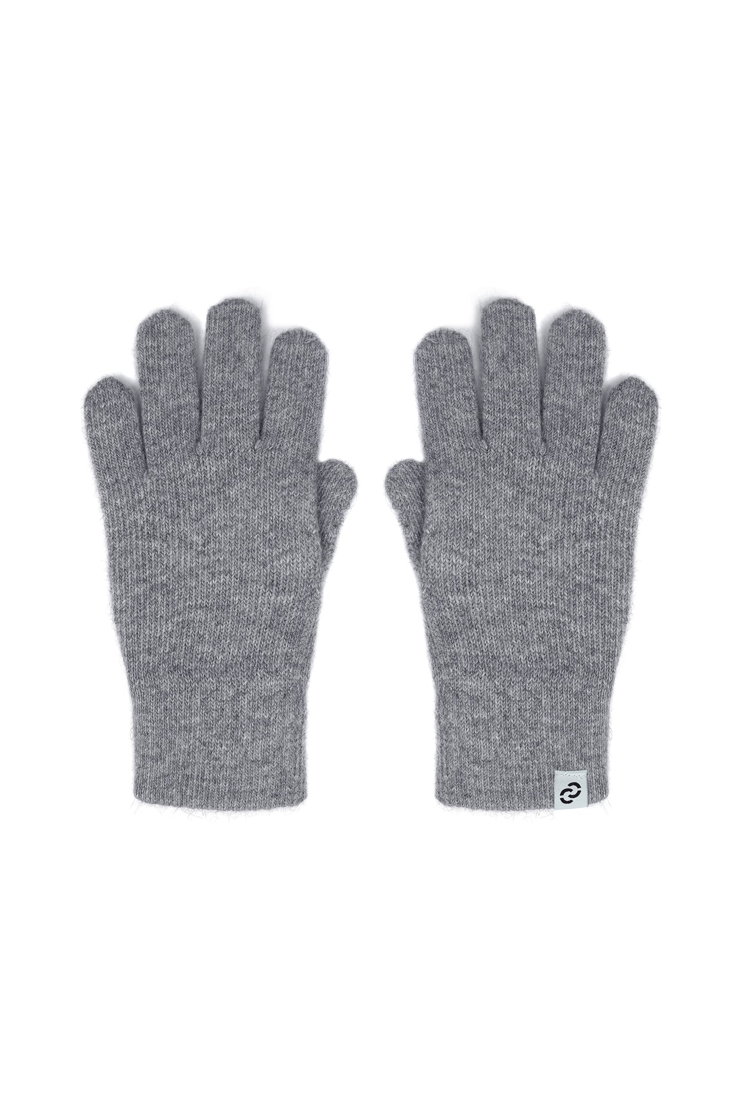 Рукавиці в'язані сірі