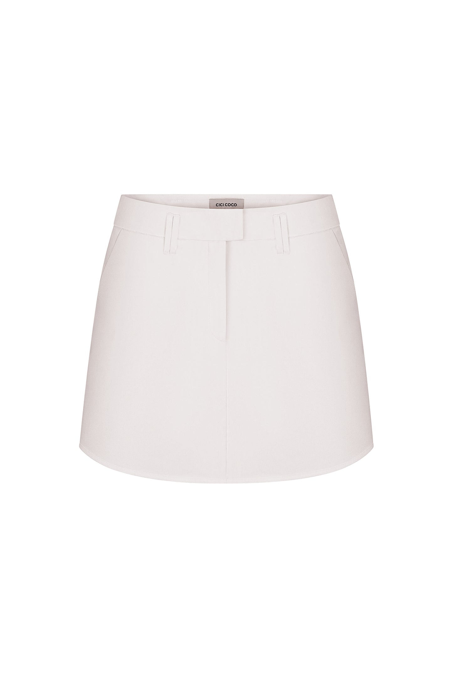 Brown Mini Trousers Skirt