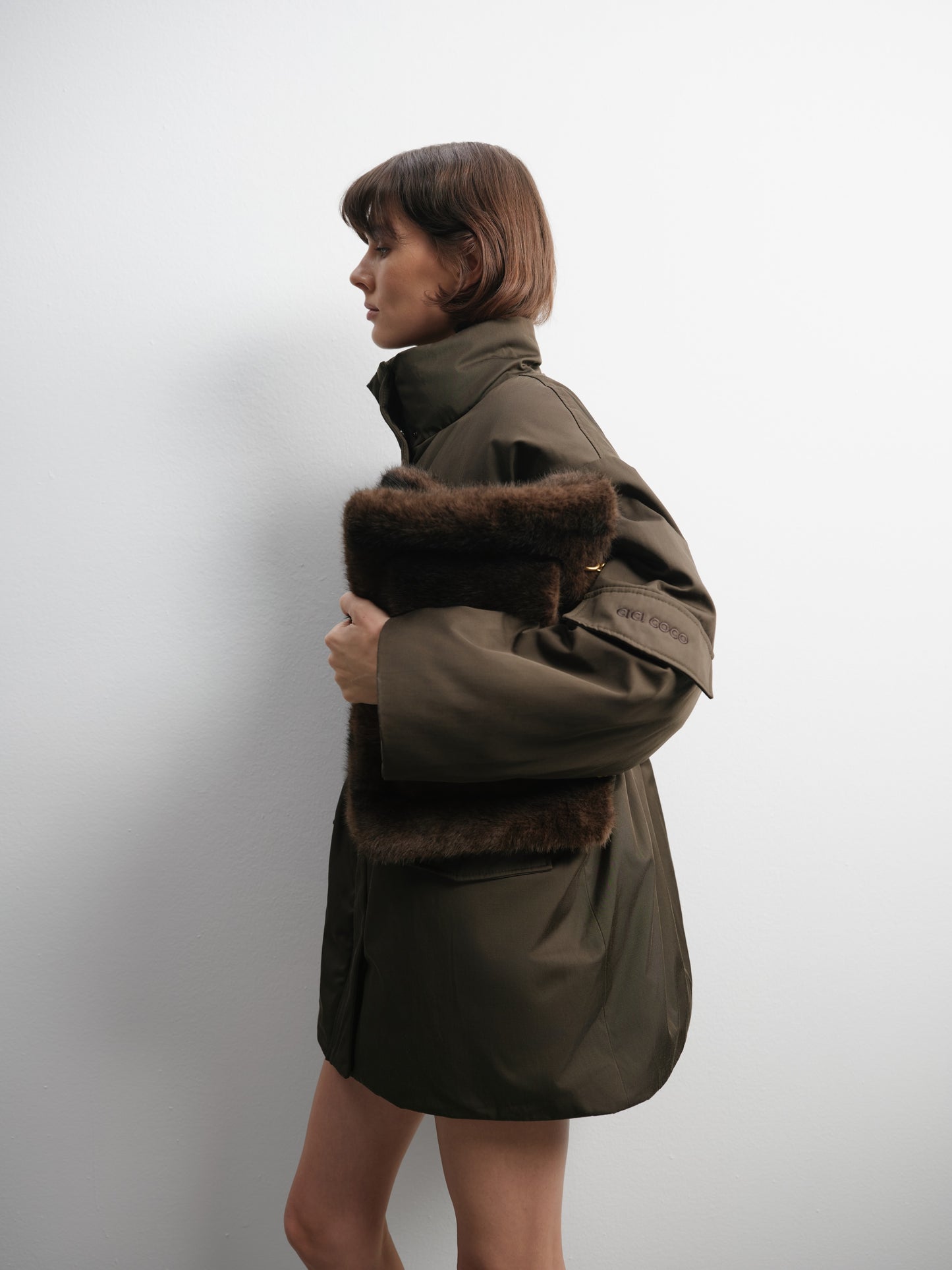 Утеплена куртка-парка хакі