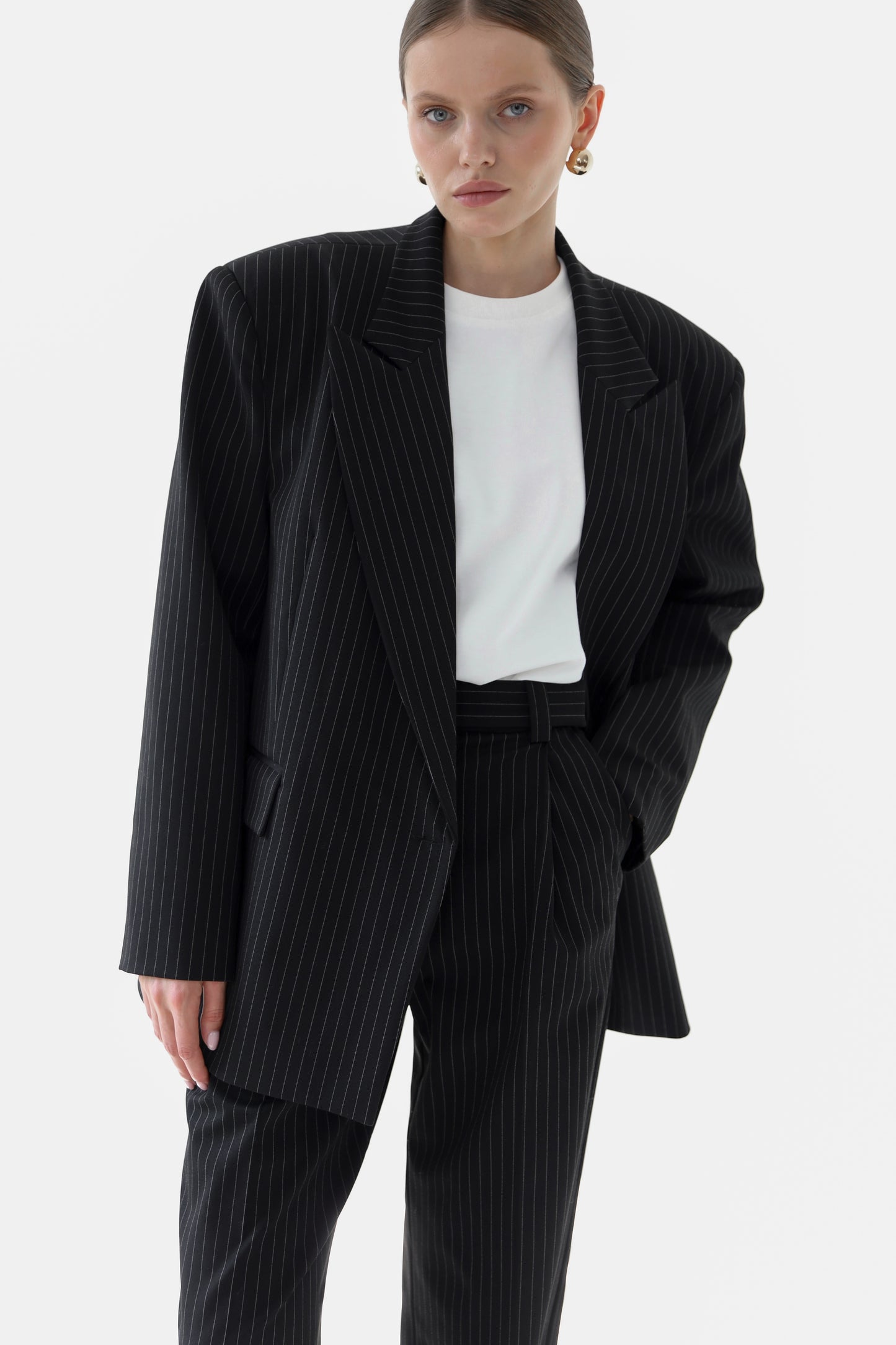 Structured Black Striped Blazer (Limited Edition)