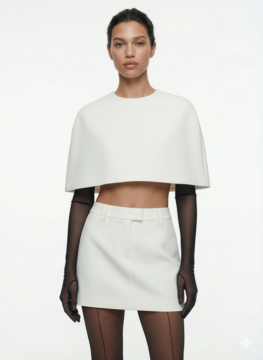 Brown Mini Trousers Skirt