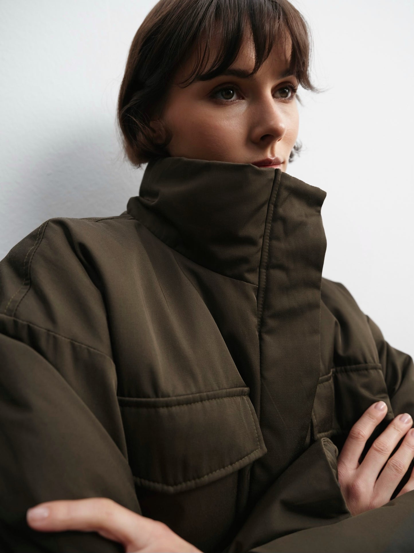 Утеплена куртка-парка хакі